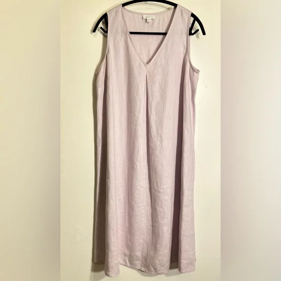 J. Jill | Dresses | Jjill Love Linen Sleeveless Dress In Light  Purplelavender | Poshmark